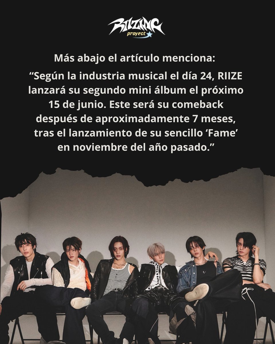 riizingproject's tweet image. ‼️ Ya tenemos fecha para el próximo comeback. ¿Cúal será el nuevo concepto? 👀
Estaremos apoyando con todo a nuestros chicos! 🧡

🔗 m.entertain.naver.com/home/article/2…

#RIIZE #라이즈 #COMEBACK #RIIZE_IS_COMING #RIIZEARGENTINA