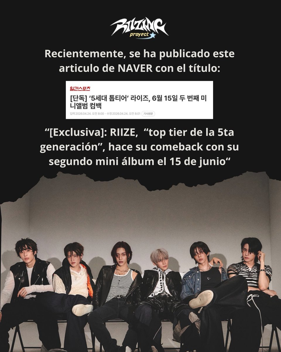 riizingproject's tweet image. ‼️ Ya tenemos fecha para el próximo comeback. ¿Cúal será el nuevo concepto? 👀
Estaremos apoyando con todo a nuestros chicos! 🧡

🔗 m.entertain.naver.com/home/article/2…

#RIIZE #라이즈 #COMEBACK #RIIZE_IS_COMING #RIIZEARGENTINA