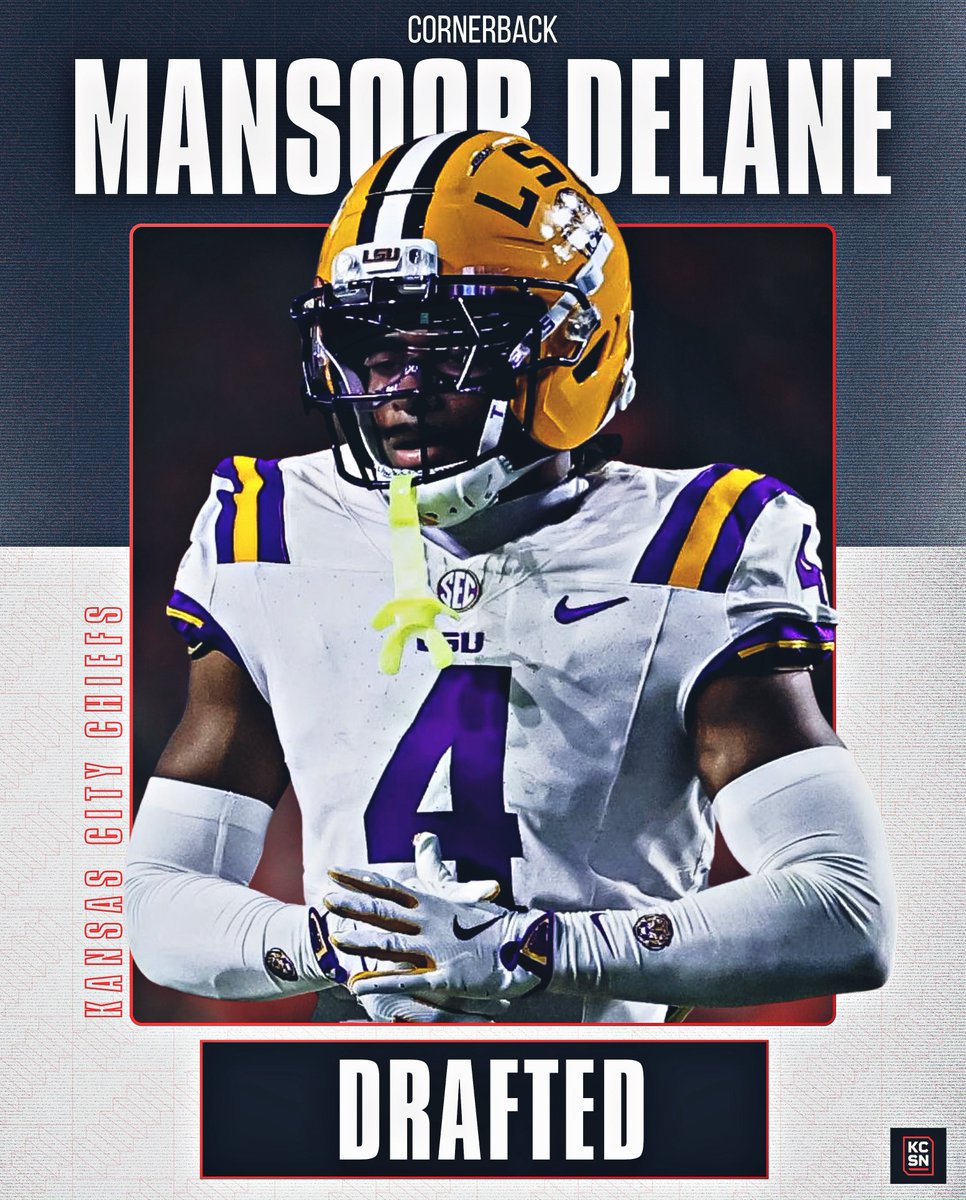 The #Chiefs have selected cornerback Mansoor Delane with the 6th overall pick!

#KCSN | #ChiefsKingdom
