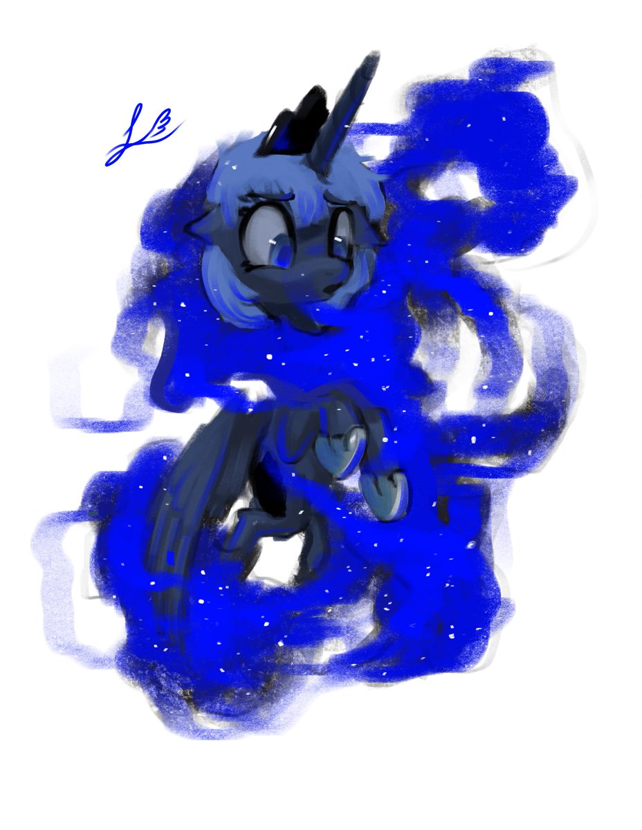 LDrawzL's tweet image. Trying out this new brush set on procreate! I looove young Luna she’s so cute 🥺 and her colors are 🤌

#mlp #brony #art #moots
