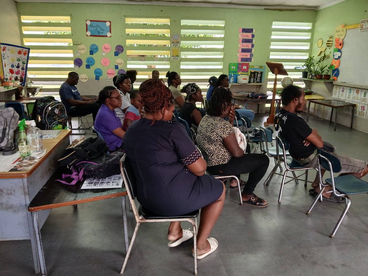 golebourne's tweet image. Port Maria P.T.A meeting. The parents were receptive towards the information. #12StandardsMatter #ParentingMatters @ECCJA @MOEYJamaica @tkmsingh @TanishaMill2012 @cfranoBrighty @EzrinMorrisECC @ItzzMell_ECC3 @Stcy14226538 @KemmyLeslie @GrantShaunette @karlenedesland1 @JISNews