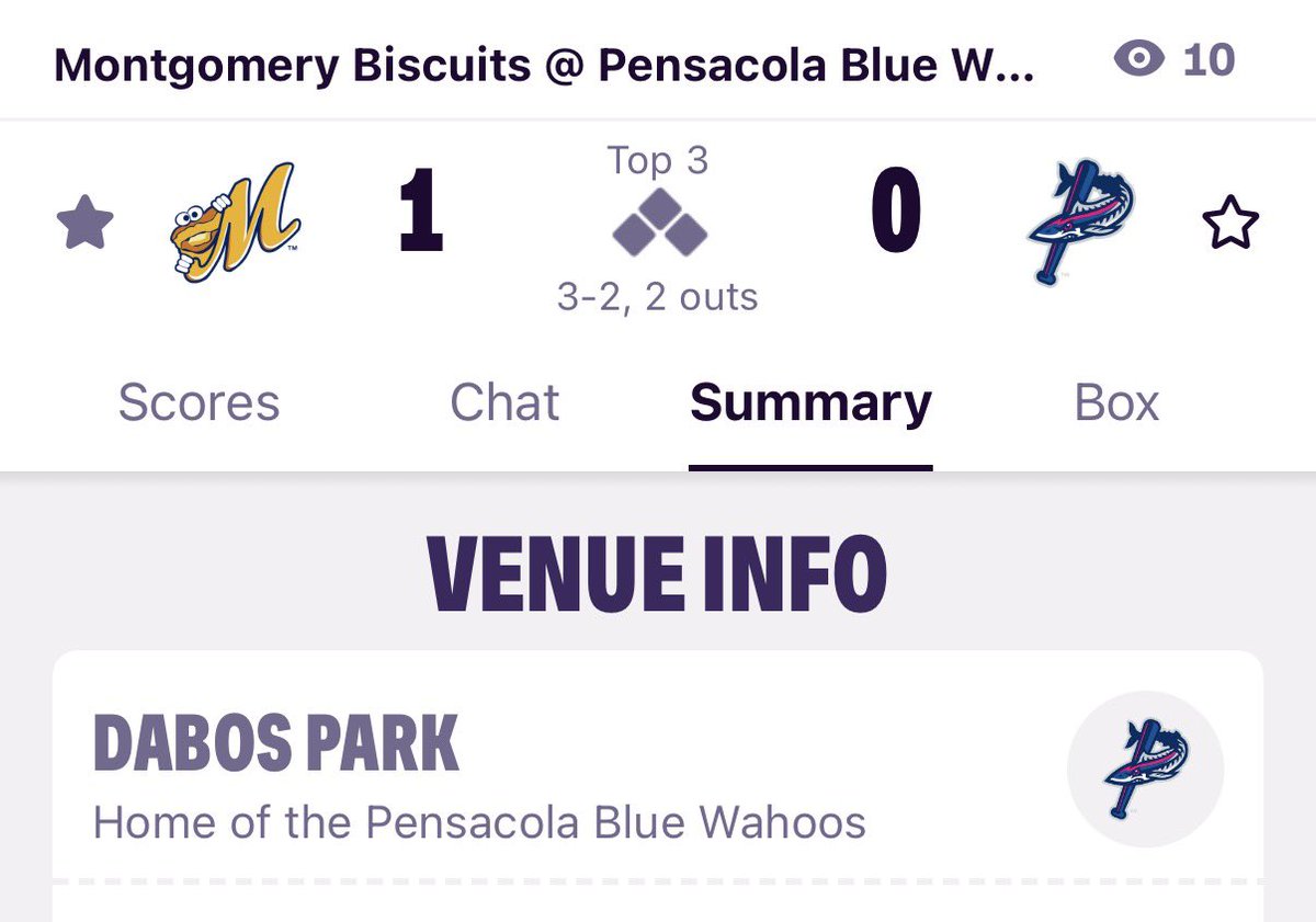 .<a href="/LukeMoehle/">Luke Moehle</a> talk about the oddity of <a href="/BiscuitBaseball/">Montgomery Biscuits</a> being the away team at home. <a href="/BlueWahoosBBall/">Pensacola Blue Wahoos</a> have just taken over Dabos Park!
