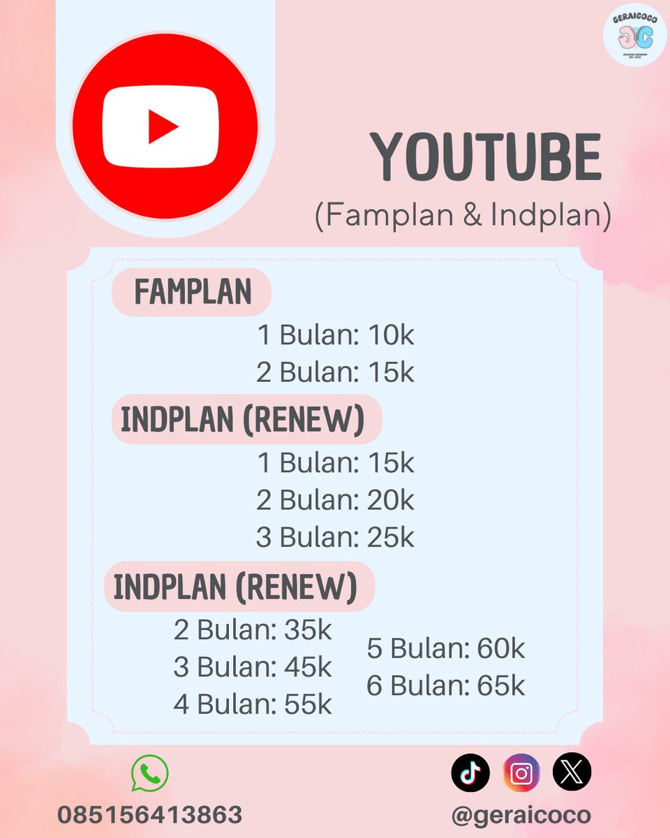 jual netflix, disney+, spotify | sewa upgrade zoom tweet media