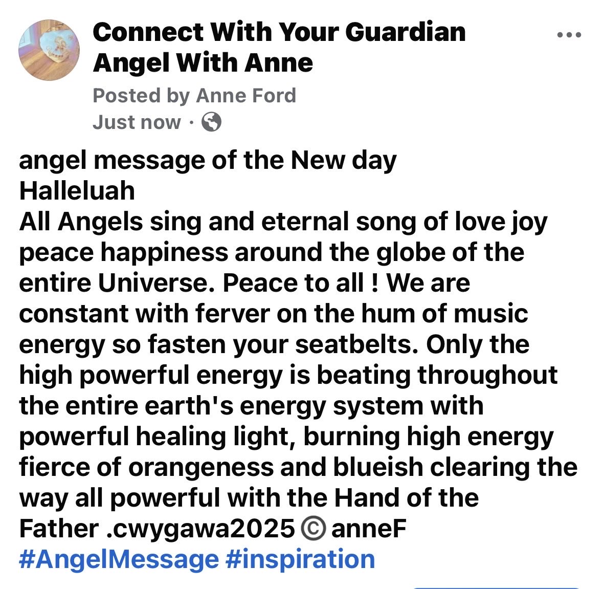 annenina45's tweet image. #angelMessage