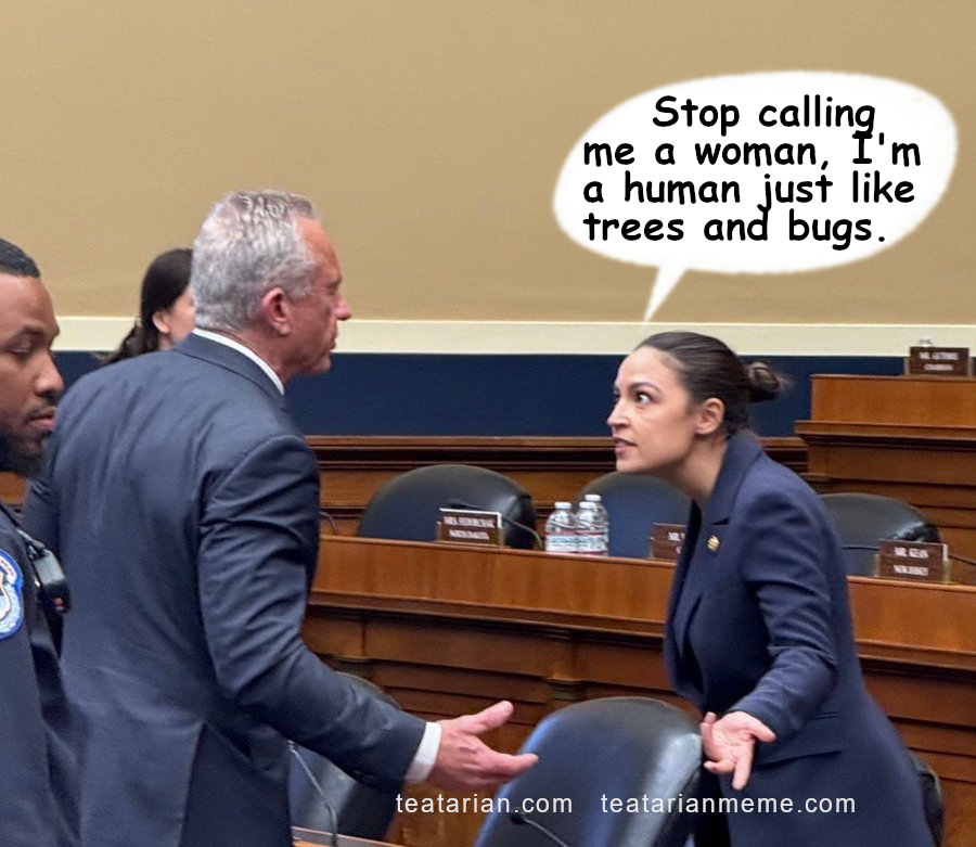 teapartytempest's tweet image. #AOC educates #RFKjr about human biology.
#MAGA #women