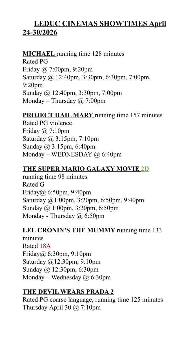 Leduc Cinemas tweet media