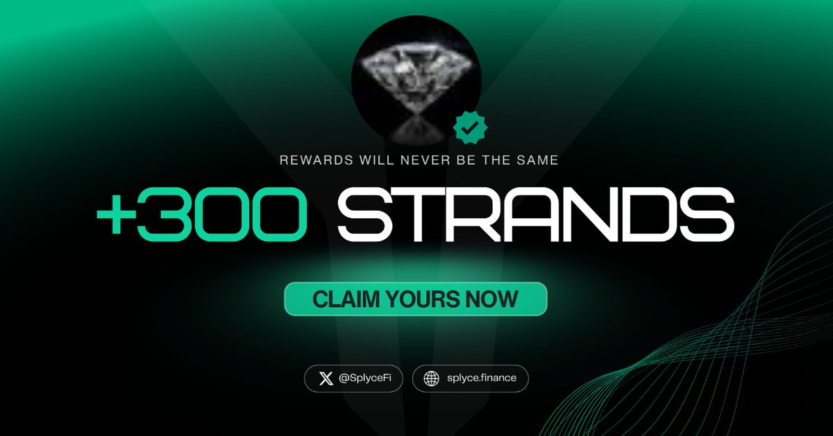 RobW4gner's tweet photo. 300 Strands claimed. 

Real-world yield is coming to Solana with @SplyceFi 

Feels good to be early.

Your turn: https://t.co/N39Sa7eXig https://t.co/7xHsOPyxvu