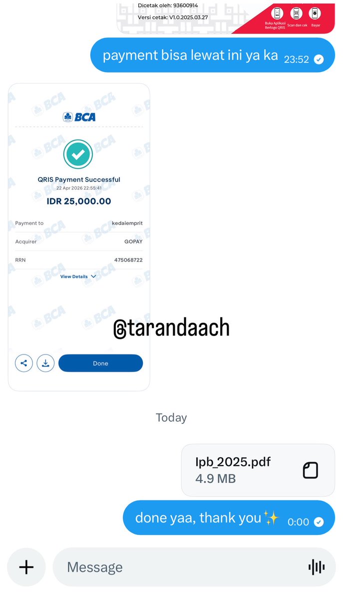 tarandaach's tweet image. JUAL BERBAGAI SOAL MANDIRI 2024/2025 ASLI 25k‼️. 
CBT DOM UNY 2024/25,  IPB 24/25, SIMAK UI 24/25, UM UNDIP 24/25, UNJ, UNNES.  Yuk yang butuh bahan belajar yg lebih matang bisa dm yaa. Semangat camaba🤗✨ #zonauang #simakui #undip #uny