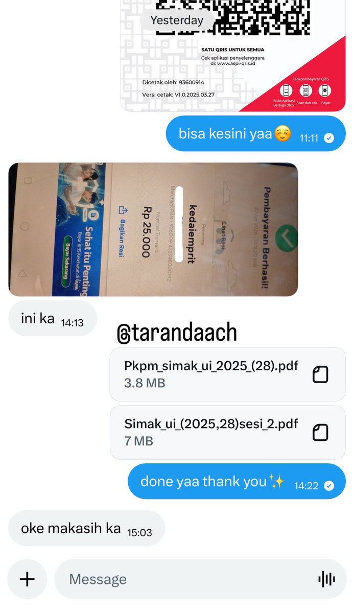 tarandaach's tweet image. JUAL BERBAGAI SOAL MANDIRI 2024/2025 ASLI 25k‼️. 
CBT DOM UNY 2024/25,  IPB 24/25, SIMAK UI 24/25, UM UNDIP 24/25, UNJ, UNNES.  Yuk yang butuh bahan belajar yg lebih matang bisa dm yaa. Semangat camaba🤗✨ #zonauang #simakui #undip #uny