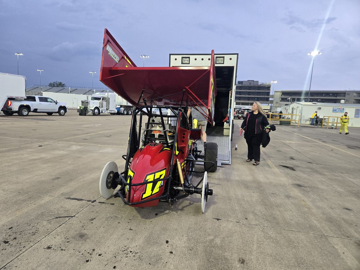Jack Anderson's team has polyurethane loading tires on the rear wheels. 

Makes it easier for the crew to load. Monster truck-esque. Thought yall might find it interesting.