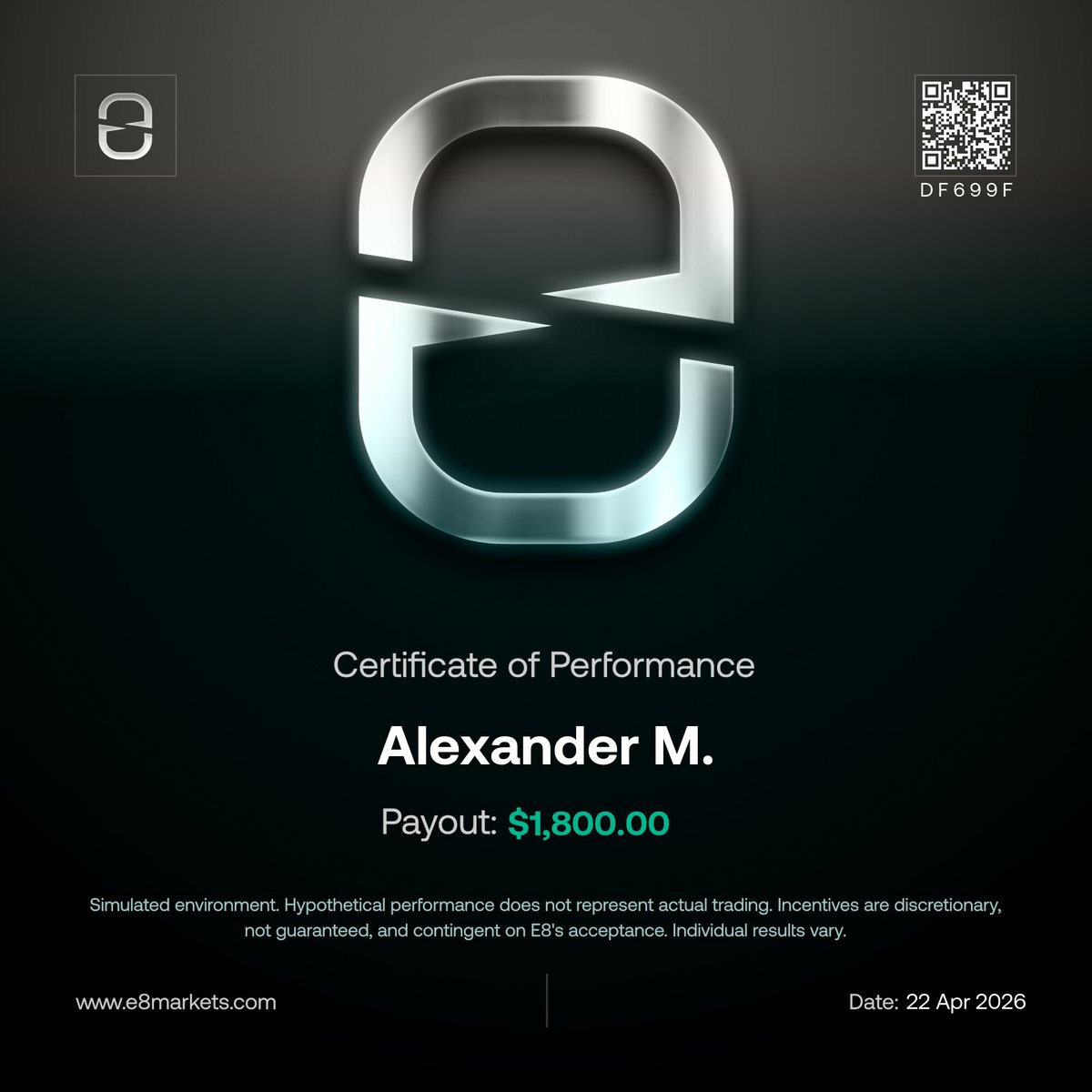 E8 Payouts tweet media