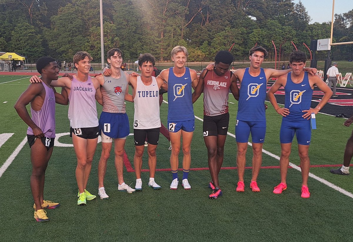 oldmanDavid's tweet photo. Andrew Brown
PR of 154.56 in 800
2nd in 7A North. 
----
Perhaps the deepest 800 in Mississippi history !!!!
(Everybody under 1:59)
@TupeloAthletics 
@TupeloHigh 
@tupeloschools 
@TupeloMiddle https://t.co/LJAgnBtbYt
