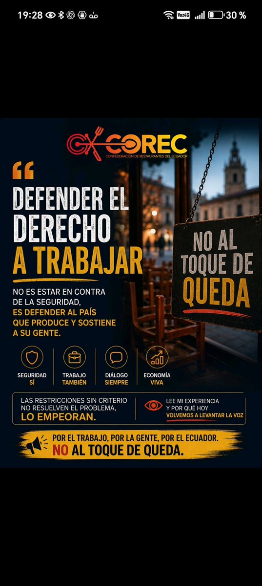 COREC - Confederación de Restaurantes del Ecuador tweet media