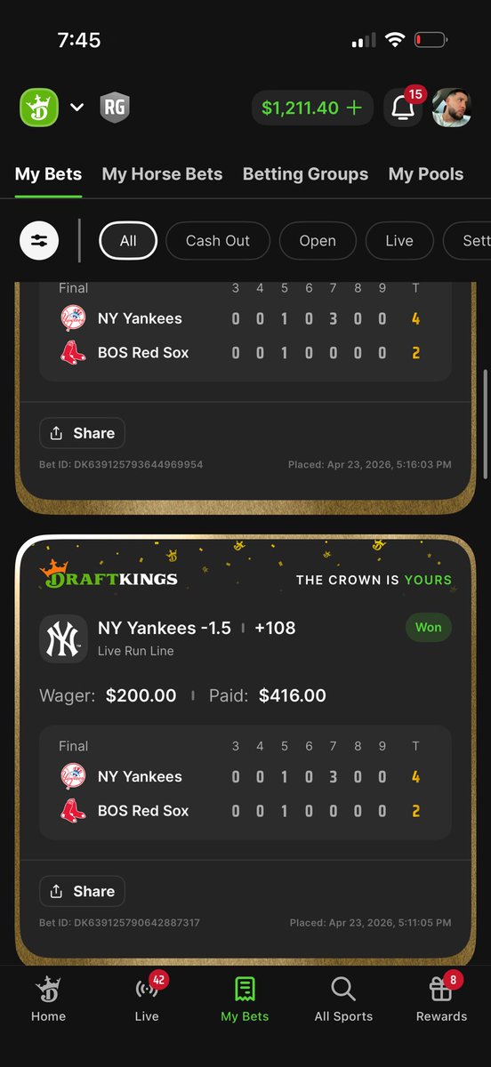 Scared money 💰 don’t make no 💰 #bang #baseball #mlb #betting #sports #gamblingx #gamblingtwitter #sharpbets
