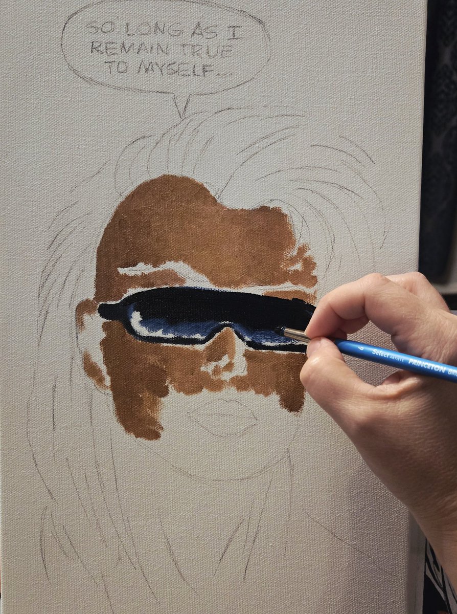 Ang_USL's tweet image. "So long as I remain true to myself...
...I see no reason to apologize for how I appear to others." 
-Storm (Ororo Munroe) 
Uncanny X-Men # 246

#oilpainting #inprogress 😎 🎨