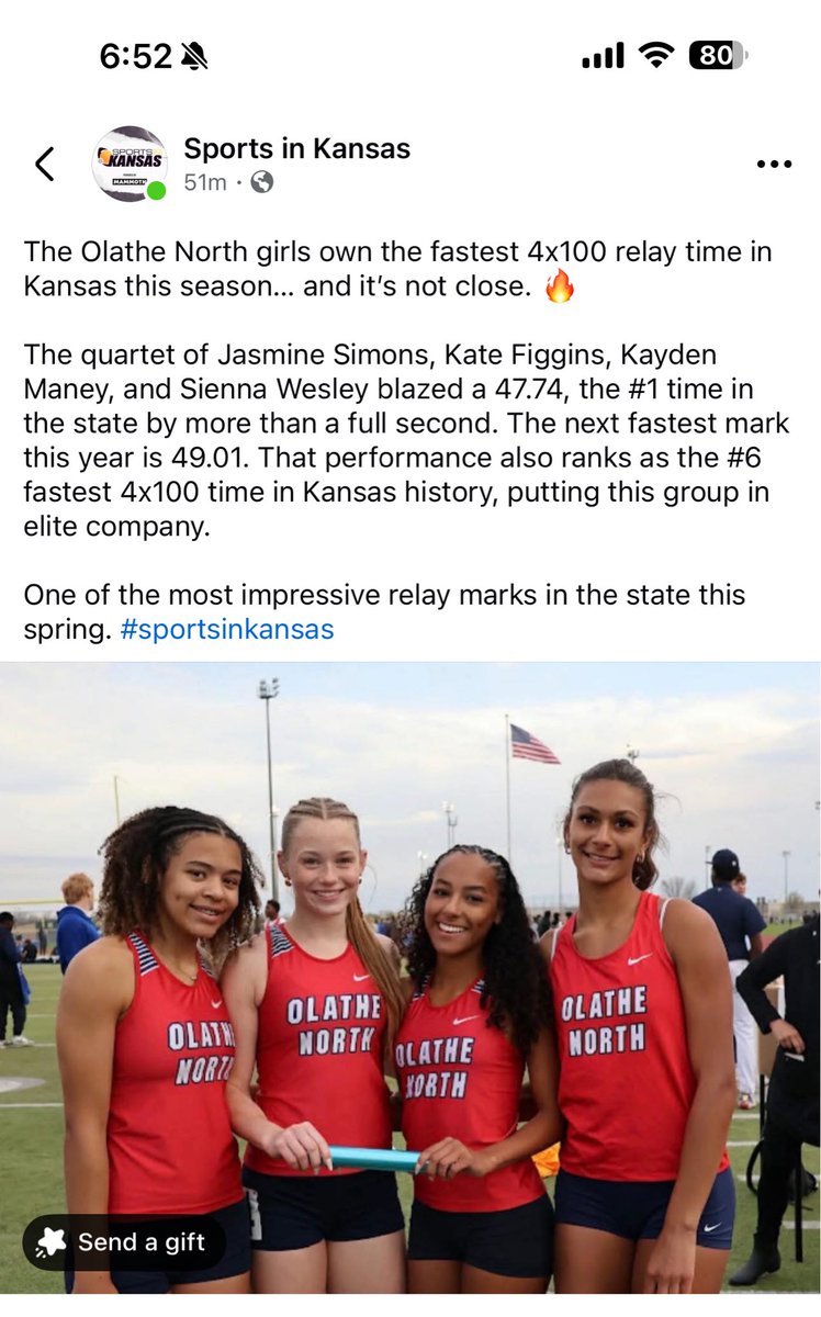LeslieSimons10's tweet image. And Jasmine is a sophomore who’s also playing varsity soccer in the same season! #imaginethespeed #trackandfield #soccer @RockChalkTrack @TexasTechTF @TexasTechSoccer