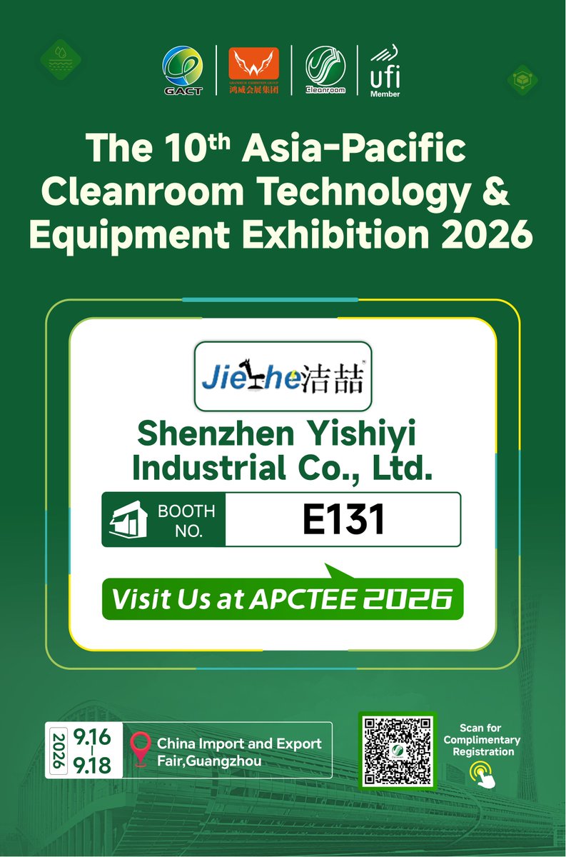 Dio96184925's tweet image. Visit Shenzhen Yishiyi (Booth 𝐄𝟏𝟑𝟏) for world-class ergonomic seating. 

With 20+ years of expertise, their Jiezhe® chairs are precision-engineered for cleanrooms &amp;amp; labs—ensuring safety and "fatigue-free" comfort for long shifts. 🪑

#APCTEE #Cleanroom #Ergonomics #LabTech