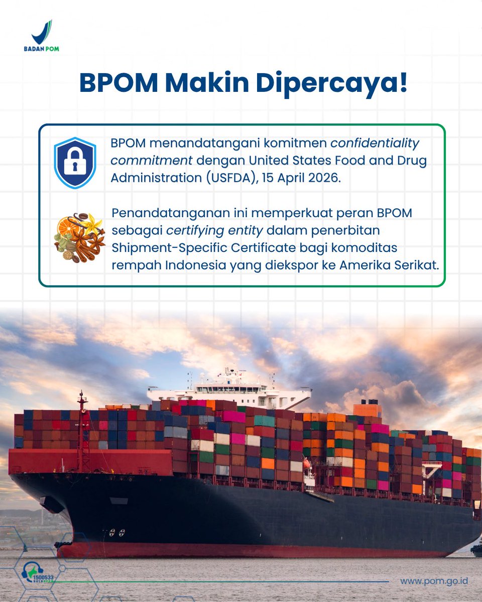 Badan Pengawas Obat dan Makanan Republik Indonesia tweet media