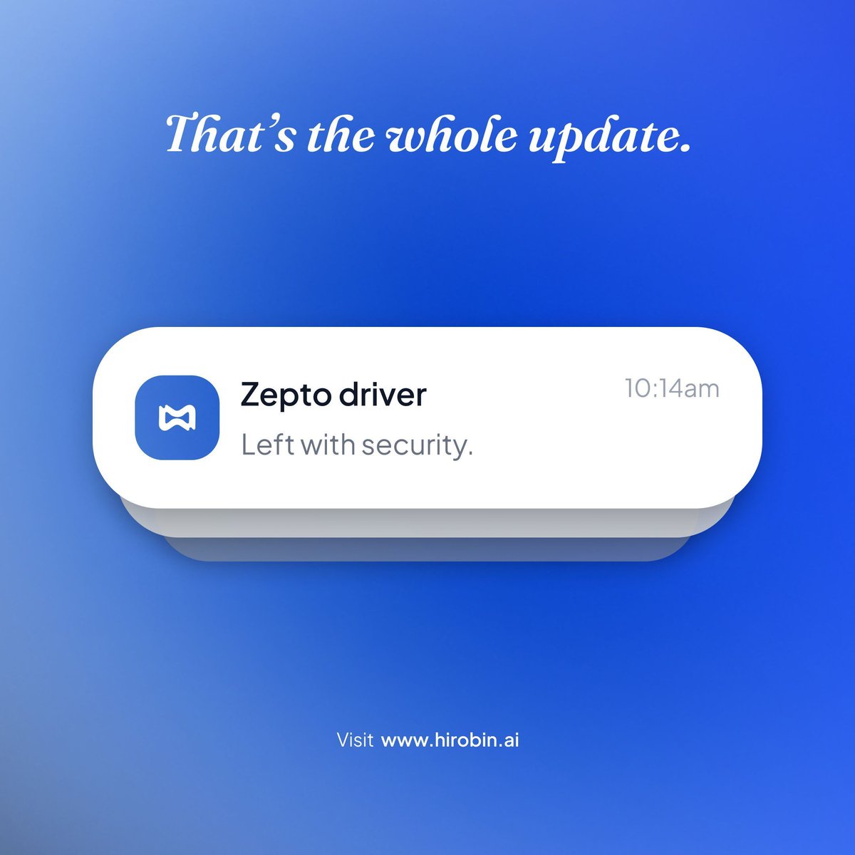 HiRobinApp's tweet photo. We don't think you need a live transcript of your courier asking where to leave your package. You just need to know it got handled.

Robin picks up, talks to the caller, does what's needed, and gives you a one-line summary. No transcript. No recording. Just the outcome. https://t.co/mukBAFqBsi