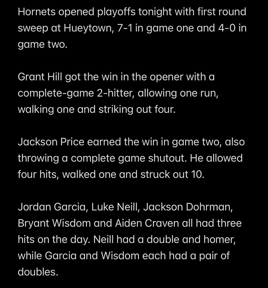 chshornetbball's tweet photo. Hornets get the sweep! https://t.co/kMF1ahiSED