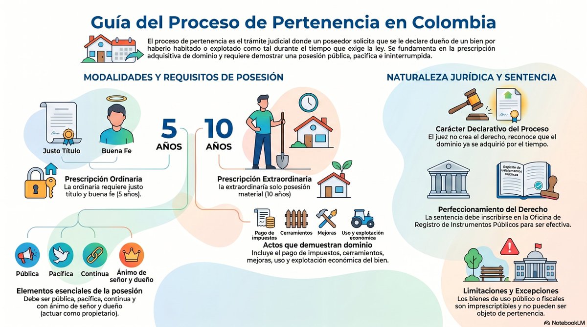 juridicascol's tweet photo. GUIA PROCESO DE PERTENENCIA EN COLOMBIA.

✍️ ¿DESEAS ESTAR ACTUALIZADO A DIARIO DE TODA LA JURISPRUDENCIA DEL PAIS? SUSCRIBETE  👉https://t.co/BfjLIlBhtB https://t.co/74sTRxeRQP
