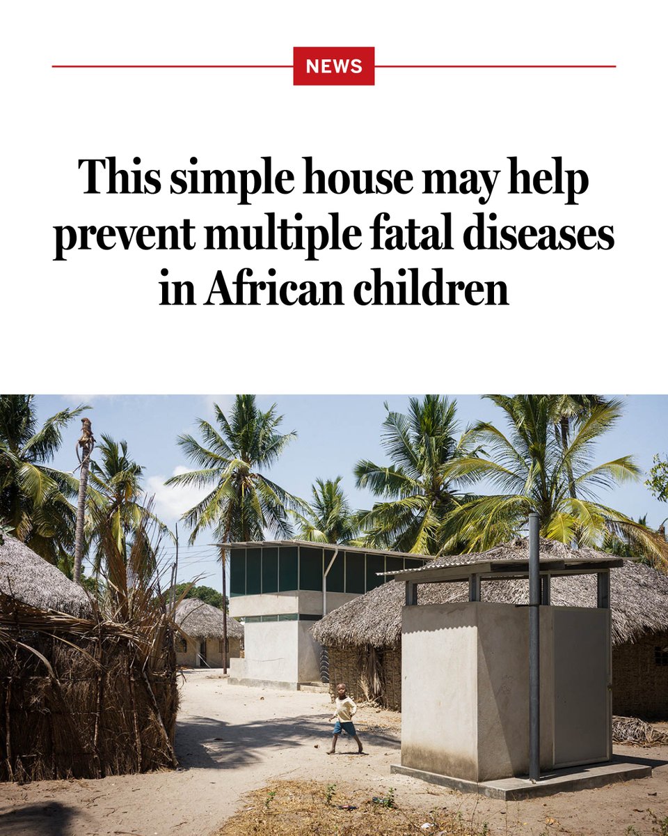 NewsfromScience's tweet photo. In southern Tanzania, scientists hired contractors to build 110 simple, two-story houses designed to reduce the risk of a slew of diseases for their residents and then randomly selected families to live in them.

Children in those buildings suffered less often from malaria, diarrhea, and respiratory infections—diseases that together kill more than 1 million children each year in sub-Saharan Africa—than those living in traditional mud-and-thatch houses in the same villages, the scientists report.

Learn more: https://t.co/TXMt6h9oyr