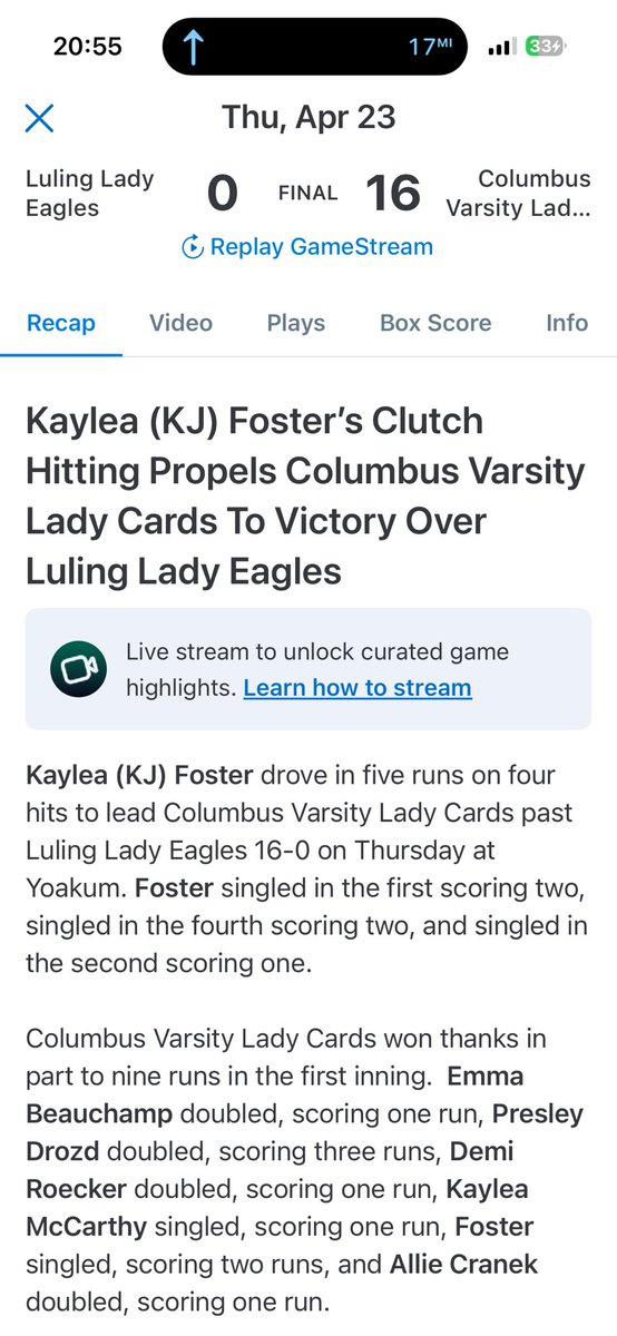 Kaylea Jo Foster 2026 tweet media