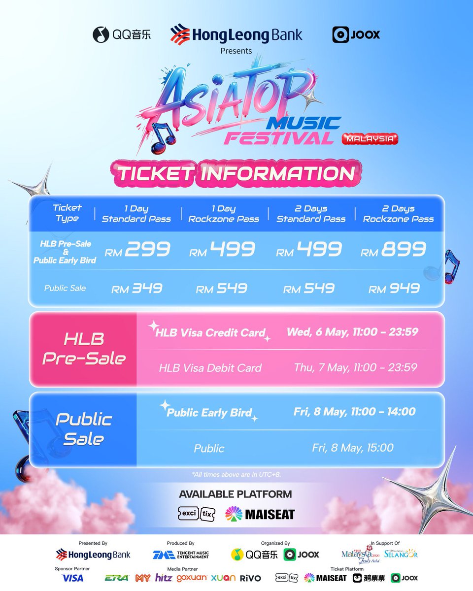 khadsskythree's tweet photo. #khadssky_updates [ TS SLOTS COMING AT 12PM ON OUR TELEGRAM CHANNEL ]

ASIA TOP MUSIC FESTIVAL in SEPANG 🇲🇾 

Ts fee: RM45 per ticket

More details: https://t.co/QX89PZzr4o

#ASIATOPMUSICFESTIVAL #ASIATOPMUSICFESTIVALinKL https://t.co/7x3Xx0XweD