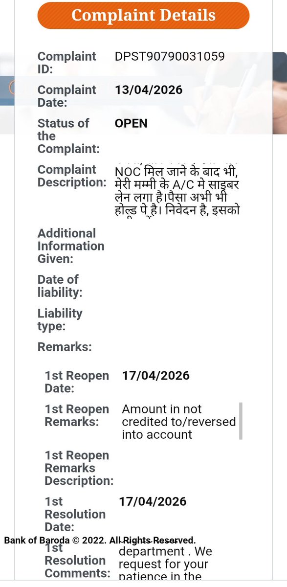 rishubest2001's tweet image. #BankOfBaroda #RBI #CyberLane #MoneyBlocked #BankFraud #RBIHelp #CustomerRights #BankHarassment #CyberCrimeIndia #ReturnMyMoney #BOB #PublicSectorBank #FinancialFraud #JusticeForCustomers #Viral #India
Remove cyber lane, return ₹10118 @bankofbaroda @RBI @Cyberdost @FinMinIndia