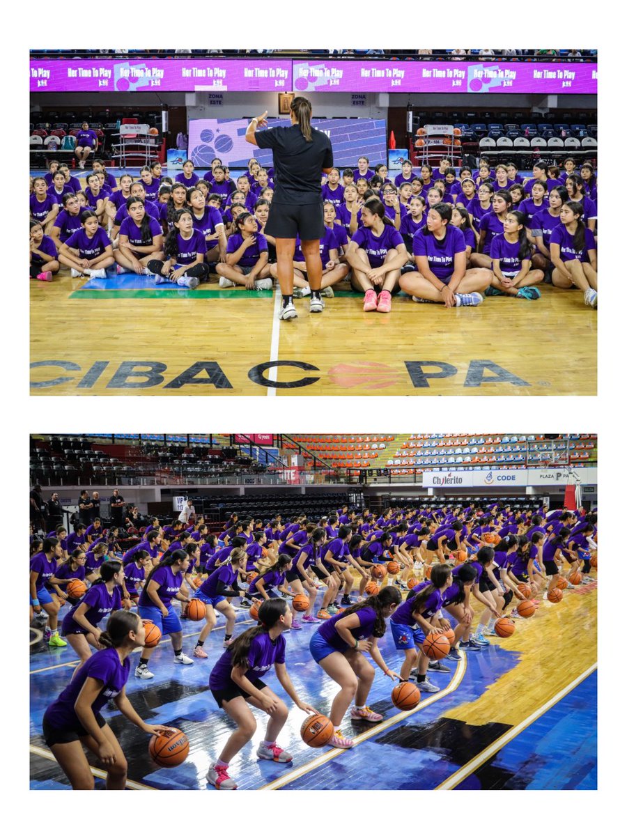 AstrosJalisco's tweet photo. Un día lleno de aprendizaje y pasión por el juego🤩
En la Arena Astros, jugadoras de basquetbol de todas las edades, vivieron una experiencia única con coaches oficiales de la Jr. NBA 🏀🔥
¡El futuro del básquet se sigue construyendo Arena Astros! 💙🏀
#HerTimeToPlay 💜 https://t.co/S29G5fNuL6