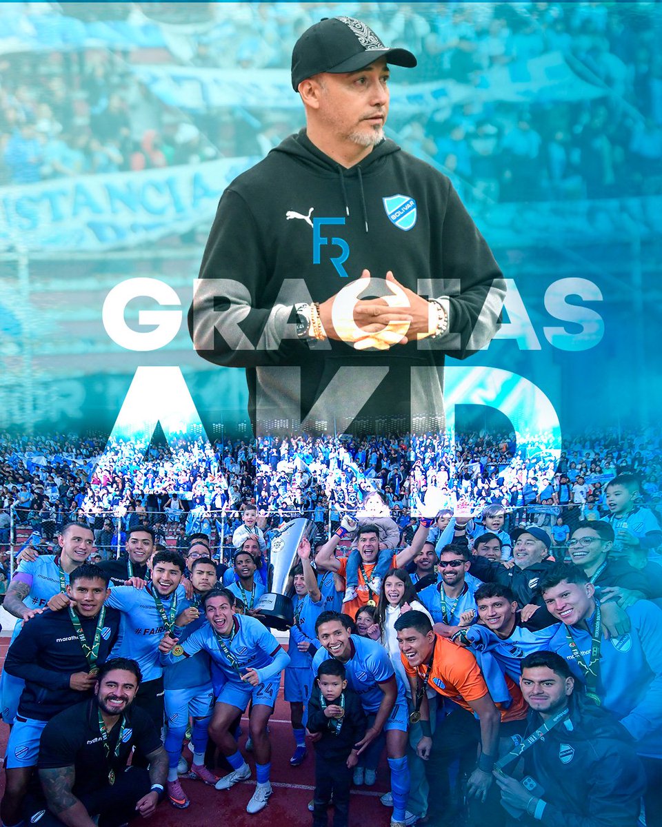 DtFlavioRobatto's tweet photo. 𝐆𝐑𝐀𝐂𝐈𝐀𝐒 𝐁𝐎𝐋Í𝐕𝐀𝐑 🩵
Hoy me toca cerrar una etapa muy importante de mi carrera.
Desde nuestra llegada en 2024, asumimos el desafío de construir un equipo competitivo, con mucha ambición, y con una identidad de juego clara y protagónica; en cualquier escenario, en cualquier cancha, que representara el histórico gusto futbolístico del hincha de la Academia, siempre deseoso de ganar partidos, pero no de cualquier manera.
Junto a mi cuerpo técnico, nos llevamos la satisfacción de haber dejado al club nuevamente en lo más alto: volviendo a competir a nivel internacional, tanto de local como de visitante; protagonizando y siendo campeón de los torneos locales; saliendo de casa y ganando los partidos con diferencia; y más allá de los resultados, dejando bases sólidas para la construcción de un equipo fuerte y representativo en el tiempo.
Quiero agradecer a @marceloclaure por la confianza y el respaldo constante, al GRUPO CITY por acompañar y potenciar nuestra forma de trabajo, a los JUGADORES, al staff y a todos los trabajadores del club, por el compromiso y la entrega diaria desde el primer día.
Y a nuestra hinchada, por el apoyo incondicional en cada partido, en todas las canchas a las que fueron a acompañarnos, en el país y afuera también. Su aliento ha sido fundamental para lograr nuestros objetivos LA VIEJA ESCUELA.
Nos llevamos el orgullo de haber sido parte de este proceso y la tranquilidad de dejar al Club Bolívar en un lugar competitivo y con bases sólidas para seguir creciendo. Habiendo recuperado el gusto y la exigencia en el hincha de no ganar de cualquier forma; de siempre aspirar a un juego ofensivo, dominante y dinámico, ya sea en nuestro Hernando Siles o en el mítico Maracaná.
𝘽𝙊𝙇Í𝙑𝘼𝙍 𝙀𝙎 𝙐𝙉𝘼 𝙄𝙉𝙎𝙏𝙄𝙏𝙐𝘾𝙄Ó𝙉 𝙀𝙉𝙊𝙍𝙈𝙀 𝙔 𝙀𝙎𝙏𝙊𝙔 𝘾𝙊𝙉𝙑𝙀𝙉𝘾𝙄𝘿𝙊 𝘿𝙀 𝙌𝙐𝙀 𝙎𝙀𝙂𝙐𝙄𝙍Á 𝙀𝙎𝘾𝙍𝙄𝘽𝙄𝙀𝙉𝘿𝙊 𝙋Á𝙂𝙄𝙉𝘼𝙎 𝙂𝙇𝙊𝙍𝙄𝙊𝙎𝘼𝙎.