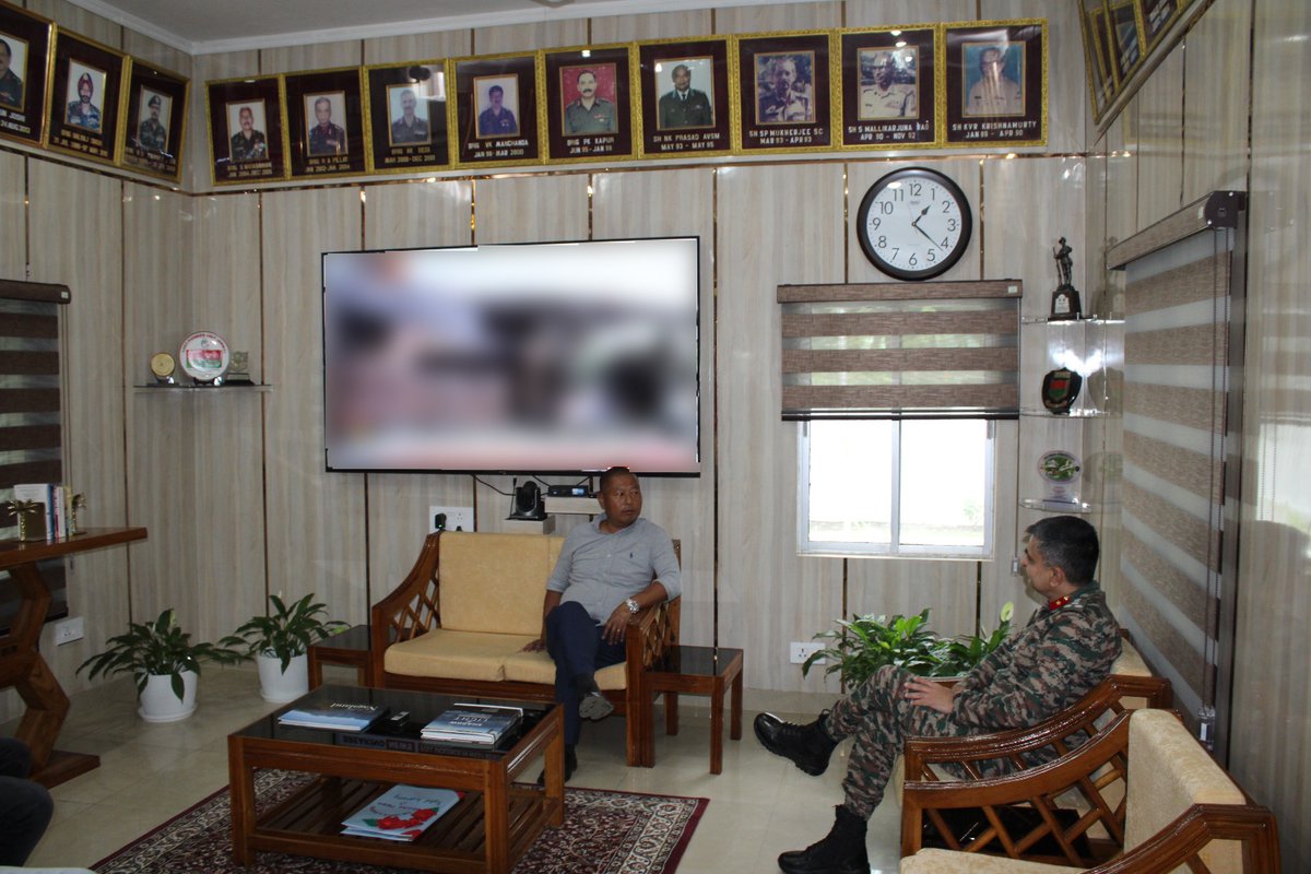 BROindia's tweet image. #BROinNagaland #CommunityService #QualityEducation

Hon’ble Minister &amp;amp; CM’s Advisor, Dr. Kekhrielhoulie Yohme visited HQ Project Sewak on 23 Apr 2026.
Briefed on key infrastructure works, he also visited Sewak Nursery School, Dimapur—lauding the quality education for children of