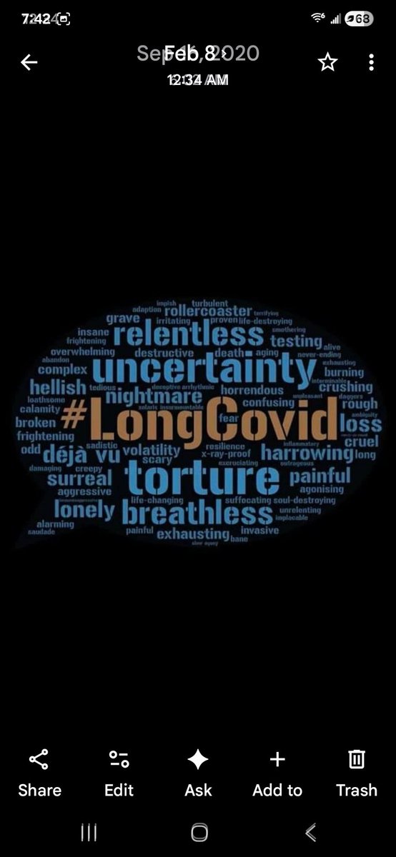 DrMarjorieRobe1's tweet image. 6 years later and I still deal with covid residue! 
I have accepted the harsh reality that the calvary is not coming to rescue me. 
But one thing for certain and two things for sure 
I will always tell my #covid #LongCovid truth!