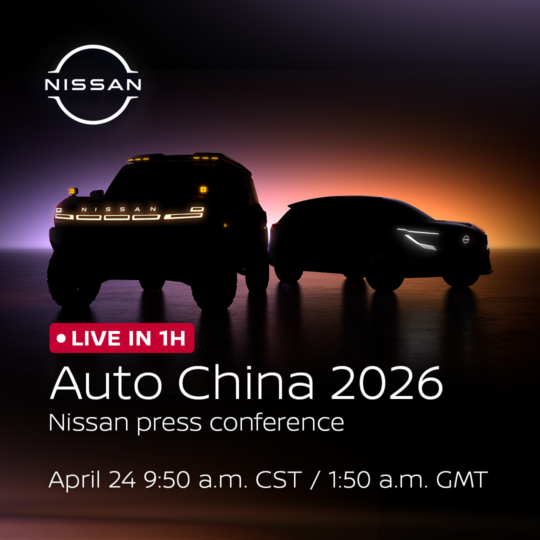 NissanMotor's tweet image. 1 hour before the show starts!
Join our press conference LIVE at Auto China 2026 on April 24, 9:50 a.m. CST / 1:50 a.m. GMT.
Livestream link: youtube.com/live/JQKETTL_7…
#Nissan #AutoChina2026 #BJMS2026