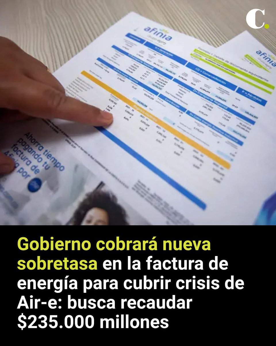 🇨🇴 PETRO anuncia que todos los colombianos tendrán que pagar la deuda de AIR -E.

Ahora su factura de energía le llegará más costosa por qué tiene que pagarle la deuda a una empresa que se robo el dinero de la energía.

Que opina que Petro lo obligue a pagar por algo que usted no