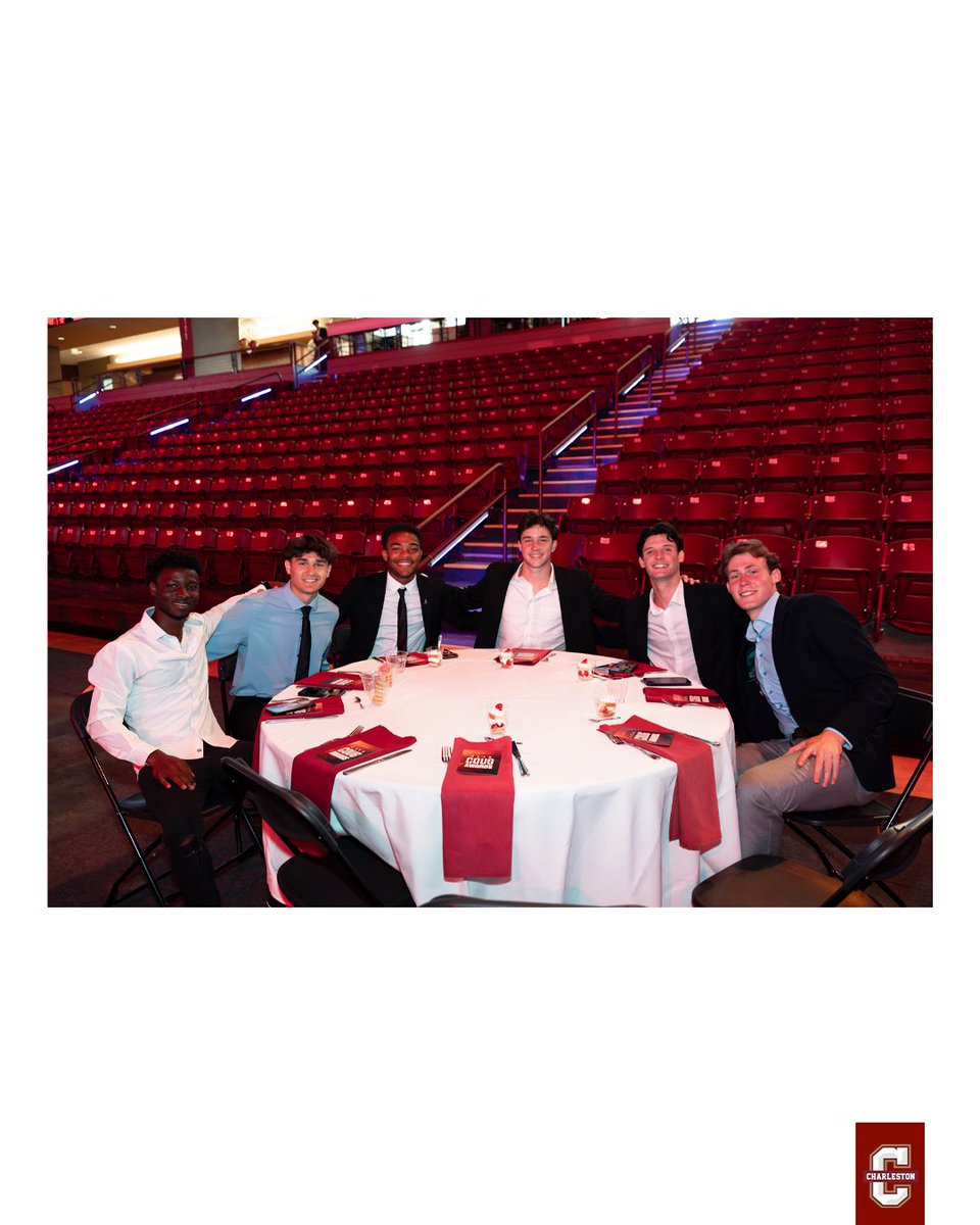 COFCSoccer's tweet photo. Solid night at the Coug Awards with the lads!

#TheCollege🌴⚽️ https://t.co/ejfFEpNGnX