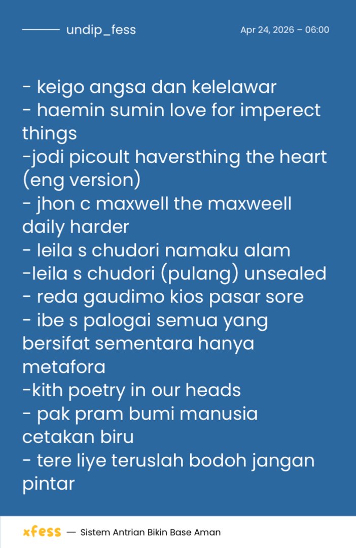 UNDIP MENFESS tweet media