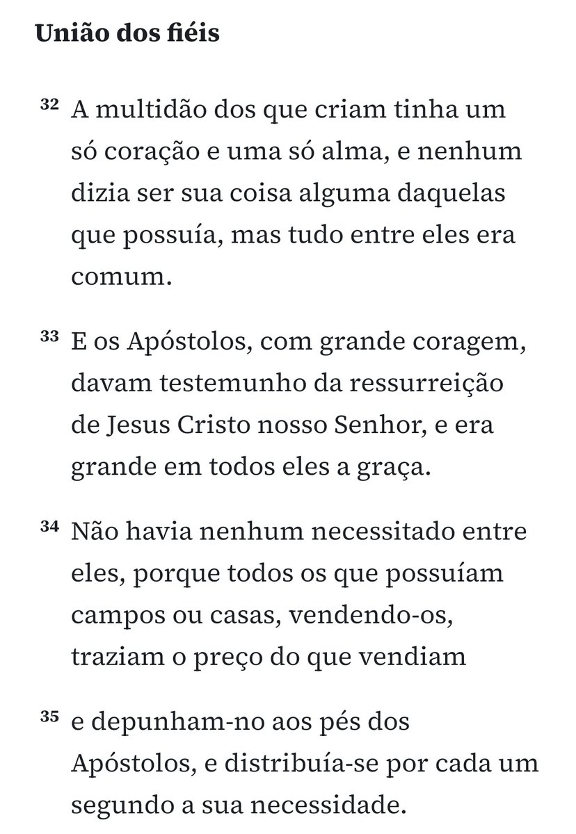 tá lendo a bíblia com o olho do cu?

atos 4: 32-35