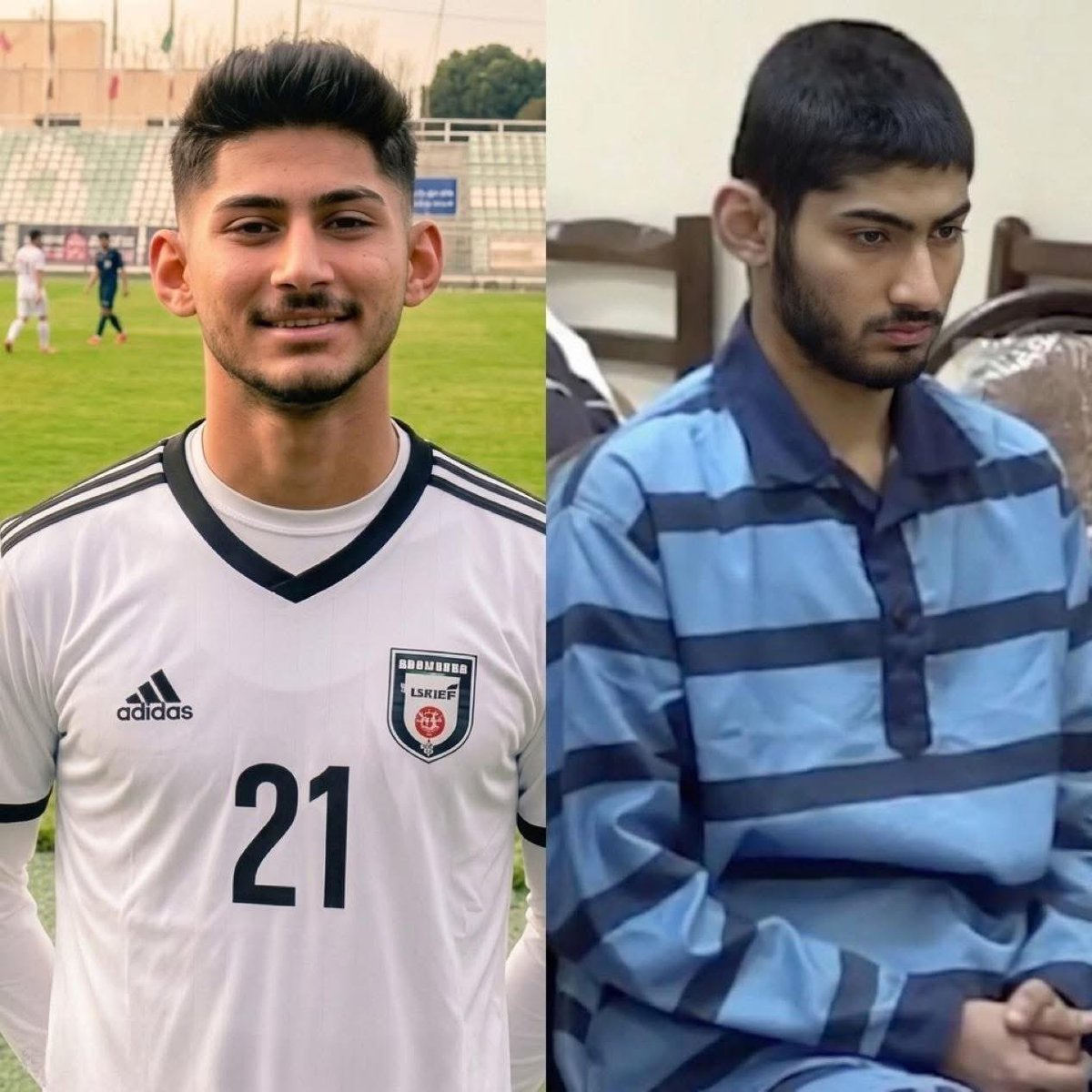 RealMattAdrien's tweet photo. DON’T LOOK AWAY!

HE IS ONLY 19

Ehsan Hosseinipour, was forced to confess under severe torture &amp; pressure.

Arrested by the Islamic regime &amp; at risk of death penalty.

Be his voice before it’s too late.

@POTUS @FoxNews @nytimes 

#KingRezaPahlavi‌ForIran 
#DigitalBlackOutIran‌ https://t.co/oK5WaFFa9k