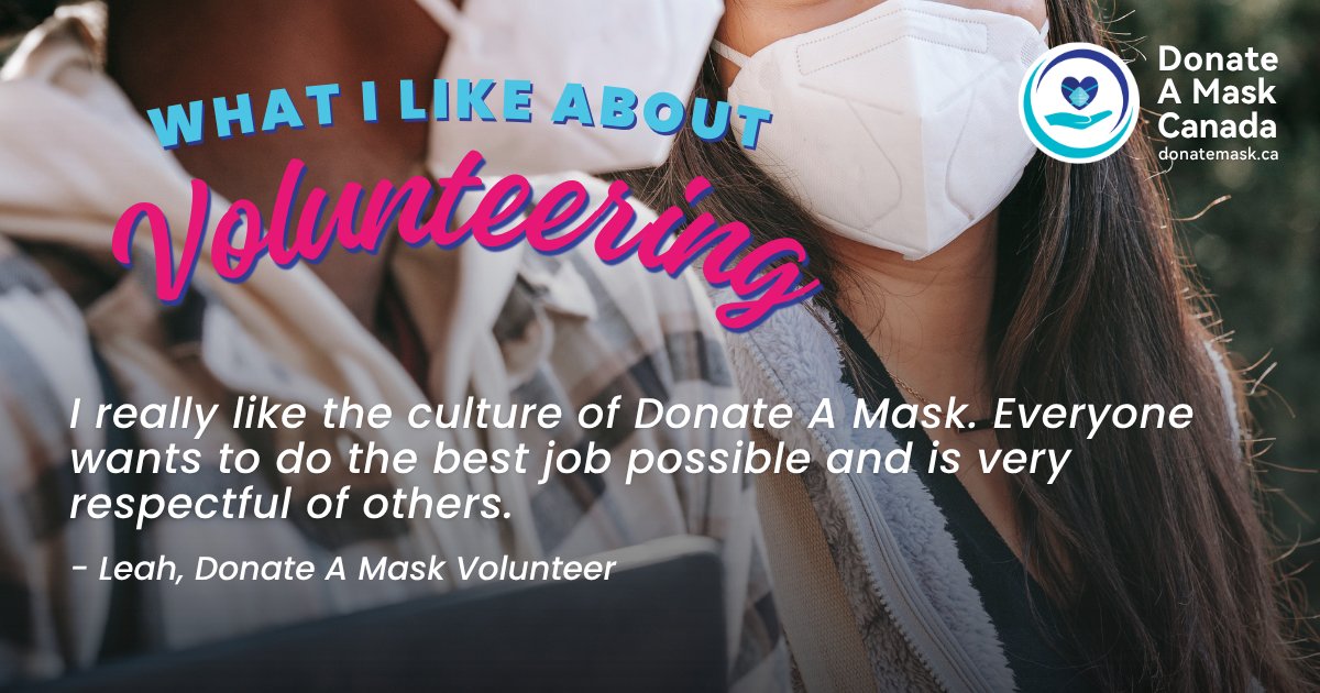 DonateMask's tweet image. Support the work we do by making a donation! 💙 All donations are tax deductible and support our Free Request Program. 😷

donatemask.ca/donate-form

#NationalVolunteerWeek #Volunteer #Charity #MaskUp #Donate