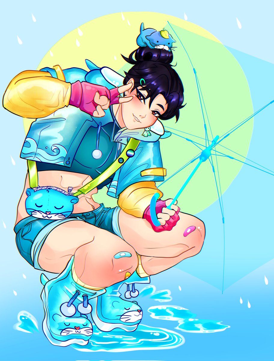 hana5927's tweet image. The Rainy Day skin Wuyang deserved but never got. He'll always be otter boy 🦦
#wuyang #overwatch