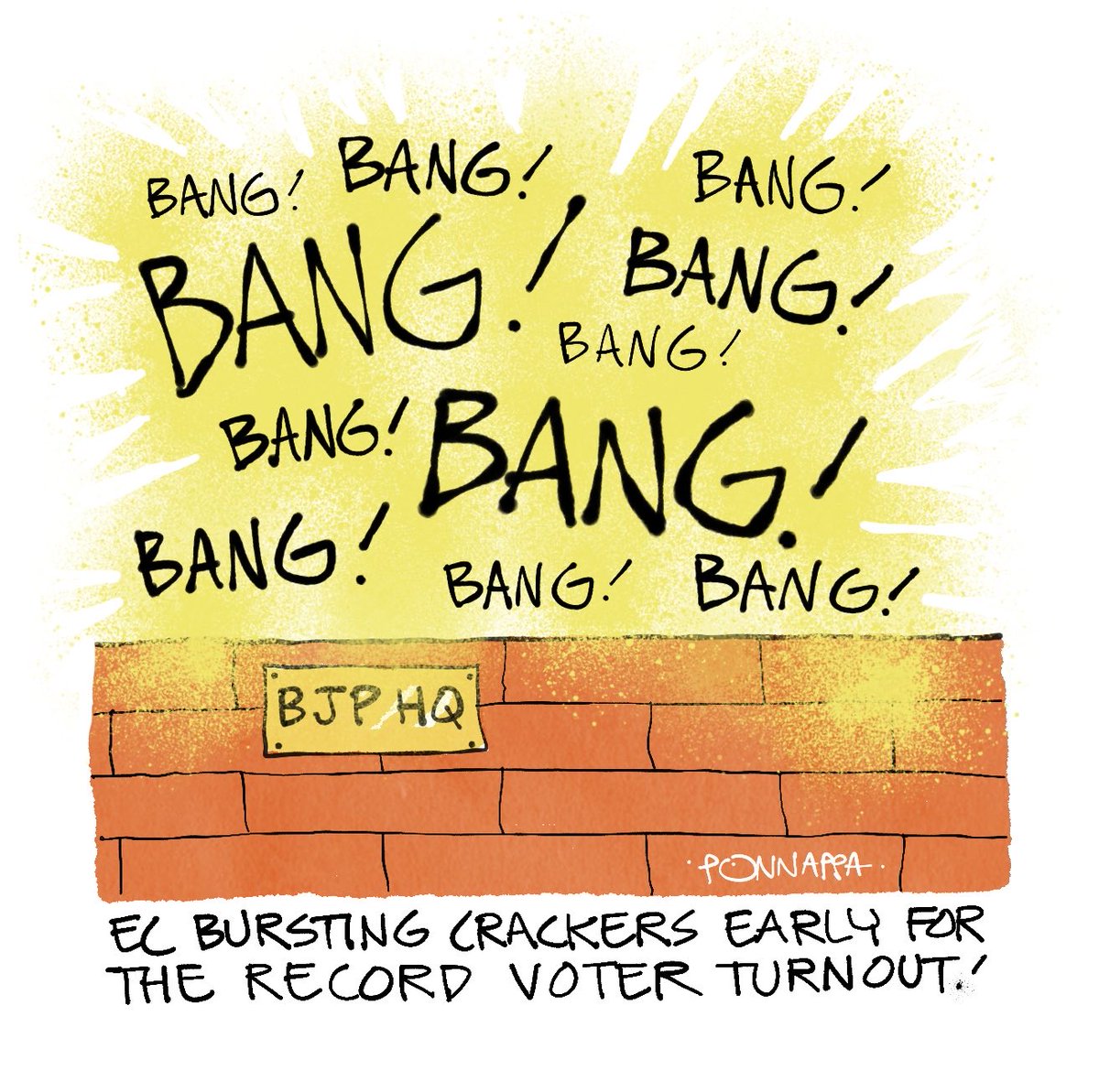 PonnappaCartoon's tweet image. #elections #india #cartoon