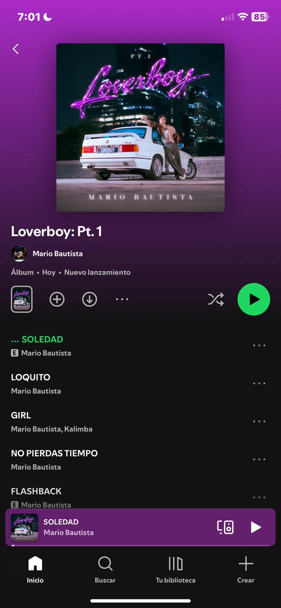 OMGGG 😭 ya está disponible el álbum en spotify y en todas las plataformas digitales, corran a escucharlo 🪩🕺🏻💜

LOVERBOY ERA