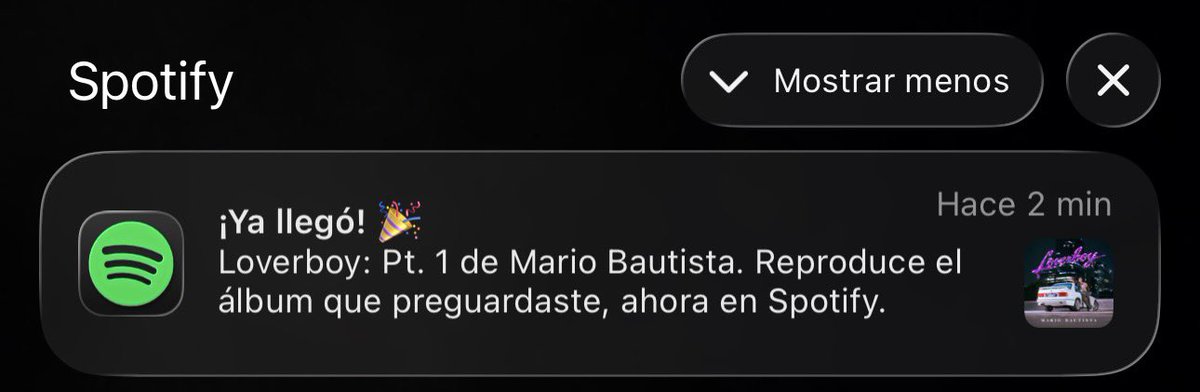 La notificación que esperábamos las bautisters:

LOVERBOY ERA 
MARIO BAUTISTA