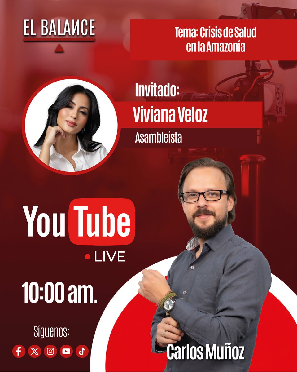 ElBalance_EC's tweet image. #ENTREVISTA | ¿CRISIS DE SALUD EN LA AMAZONÍA?

El ejercicio de fiscalización revela una crisis que va más allá de la infraestructura: la deuda histórica con la salud en la Amazonía.

Mañana, 10:30 AM analizamos junto a @VivianaVelozEc que se está haciendo (y que se está