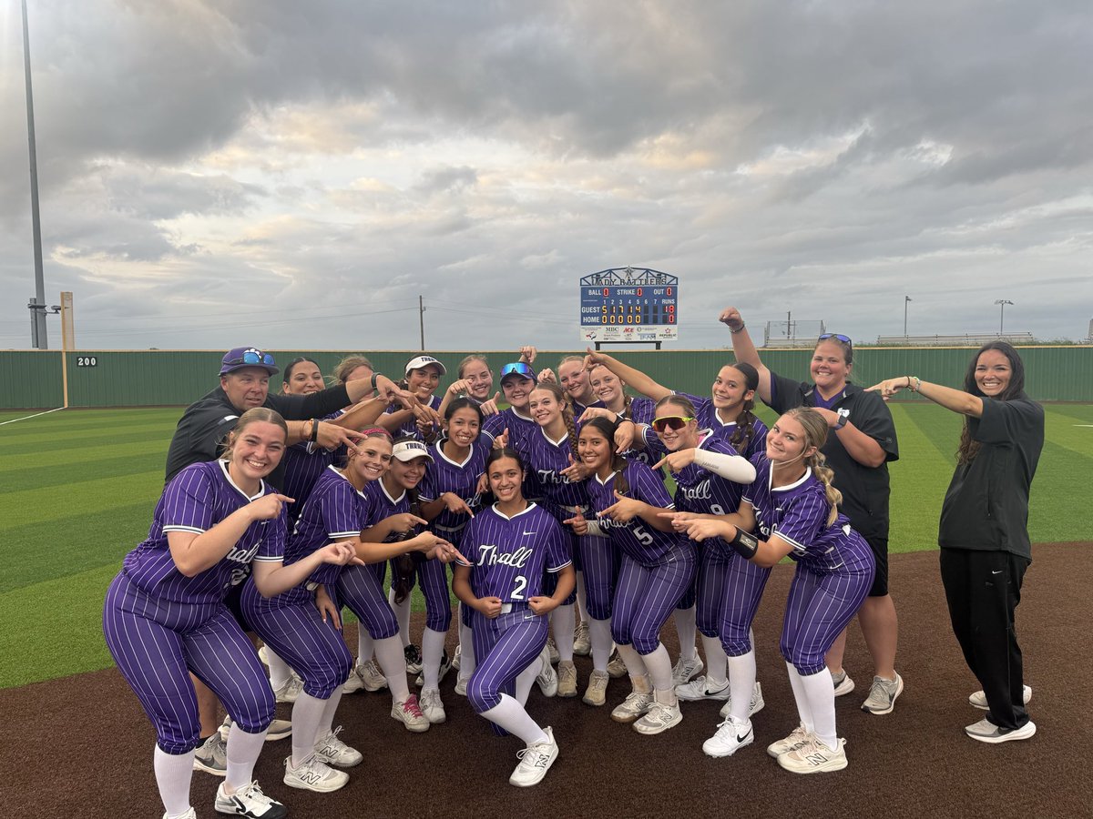 Final from Navasota 

Game 1
Thrall - 12
Elkhart- 1

Game 2
Thrall- 18
Elkhart- 0

Thrall Tigerettes 
Bi- District Champions!!!!!!!!!
