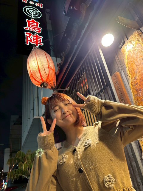 唐揚げアイドルさんがうちの鳥唐揚げを！掲載許可済み。有野いくさん。
ご来店ありがとうございました！