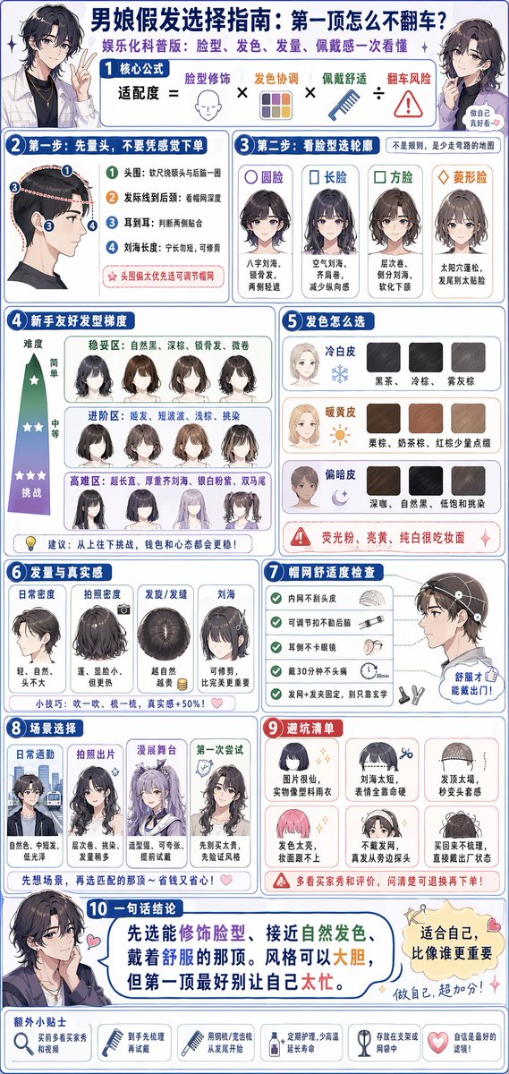 xidiapp's tweet photo. 新手如何选择第一次如何选择假发 #CD https://t.co/Tvst1thgYU