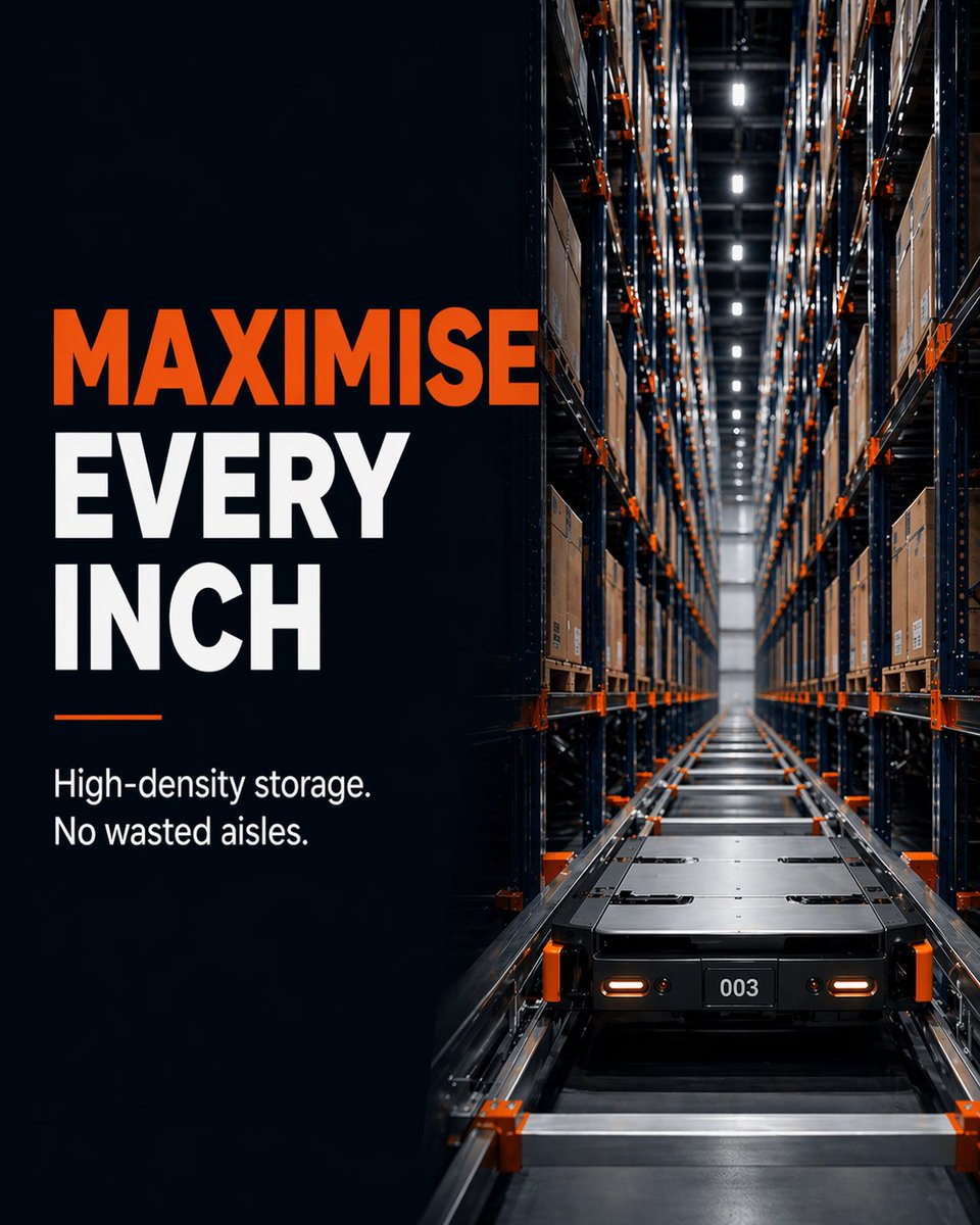 AutomateXNZ's tweet image. Scale smarter with 4-Way Shuttle ASRS.

Move in every direction, maximise storage density, and retrieve faster with automation built for high-performance warehousing.

#AutomateX #WarehouseAutomation #ASRS #Intralogistics #SupplyChain