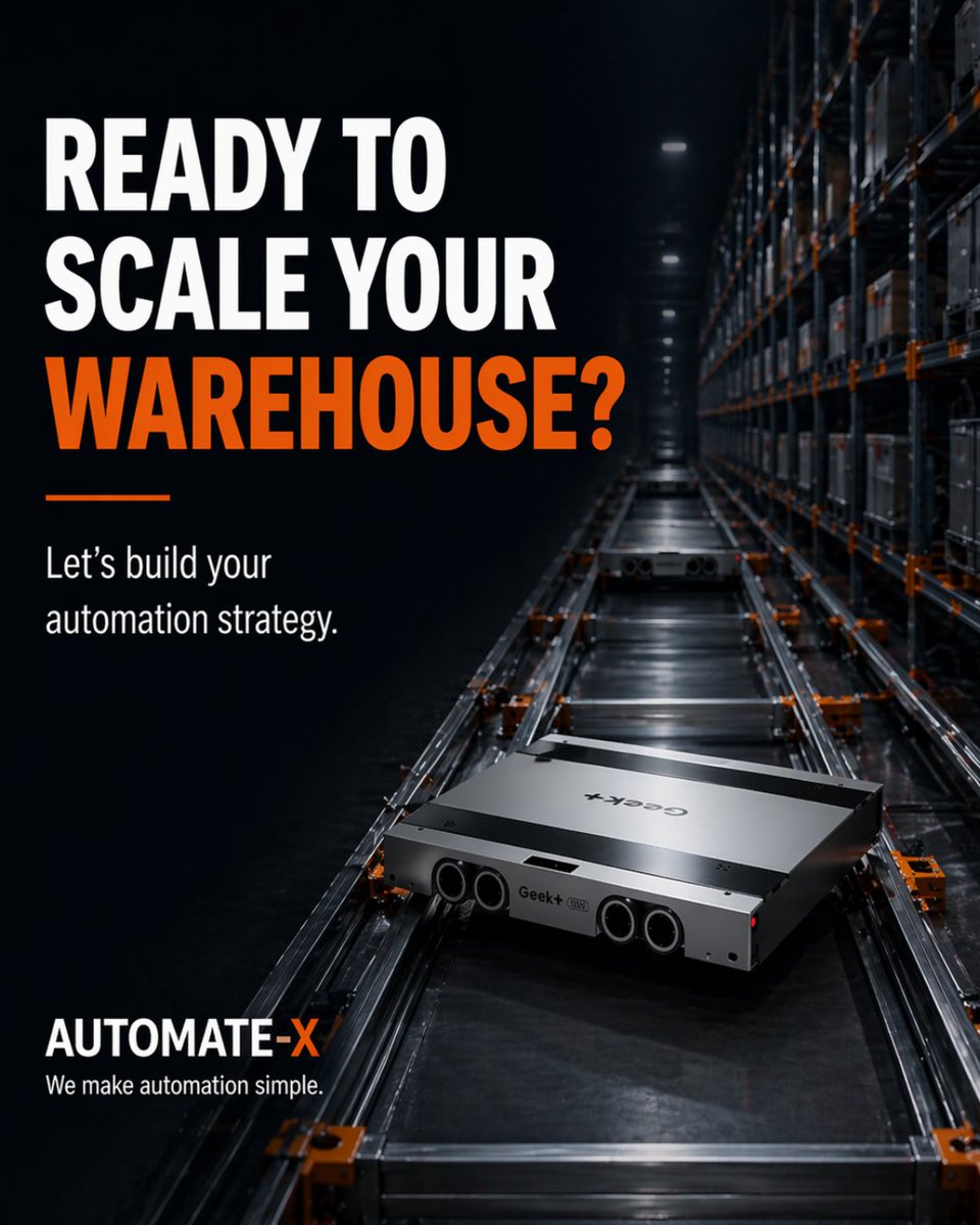 AutomateXNZ's tweet image. Scale smarter with 4-Way Shuttle ASRS.

Move in every direction, maximise storage density, and retrieve faster with automation built for high-performance warehousing.

#AutomateX #WarehouseAutomation #ASRS #Intralogistics #SupplyChain